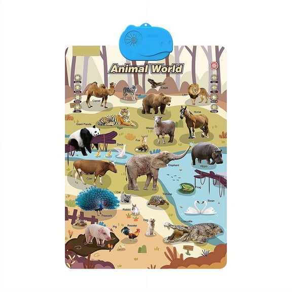 Interactive Electronic Alphabet Wall Chart, English Learning Poster Toy for  Boys Girls