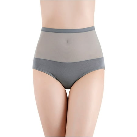 Sdeycui Womens Underwear  Lace Patchwork Panties High Waist Sheer Briefs Breathable Soft Panty