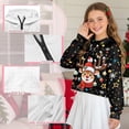 thumbnail image 6 of Xixirimido Christmas Reindeer Stars Dots Pattern Kids Hoodies for Girls Half Zip Hoodie Sweatshirt 3D Graphic Long Sleeve Pullover Crop Tops with Pocket for Fall Winter Size 13-14, 6 of 7
