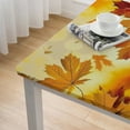 thumbnail image 5 of BANET Autumn Theme Square Tablecloth,Stain Wrinkle Resistant Reusable Washable Print,for Kitchen Party Wedding white, 5 of 8