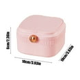 thumbnail image 3 of RFUGUG Portable Jewelry Organizer, Mini Travel Jewelry Box, Compact Earring & Necklace Storage Case - Built-in Mirror and Partitions, Dust-Proof, 3 of 6