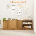 thumbnail image 6 of Brafab Wood Buffet Cabinet with Fluted Doors, Accent Sideboard Storage Credenza Multifunctional Console Table for Living Room, Dining Room, 6 of 7