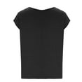 thumbnail image 6 of Oversized Tshirts for Women, Yigetop 3 Pack Women's Cap Sleeve Tank Tops U Neck Spring Summer Tops Casual Tee Shirts 2025 Beach Vacation Fashion Clothes Tshirts Shirts for Women Black L, 6 of 9