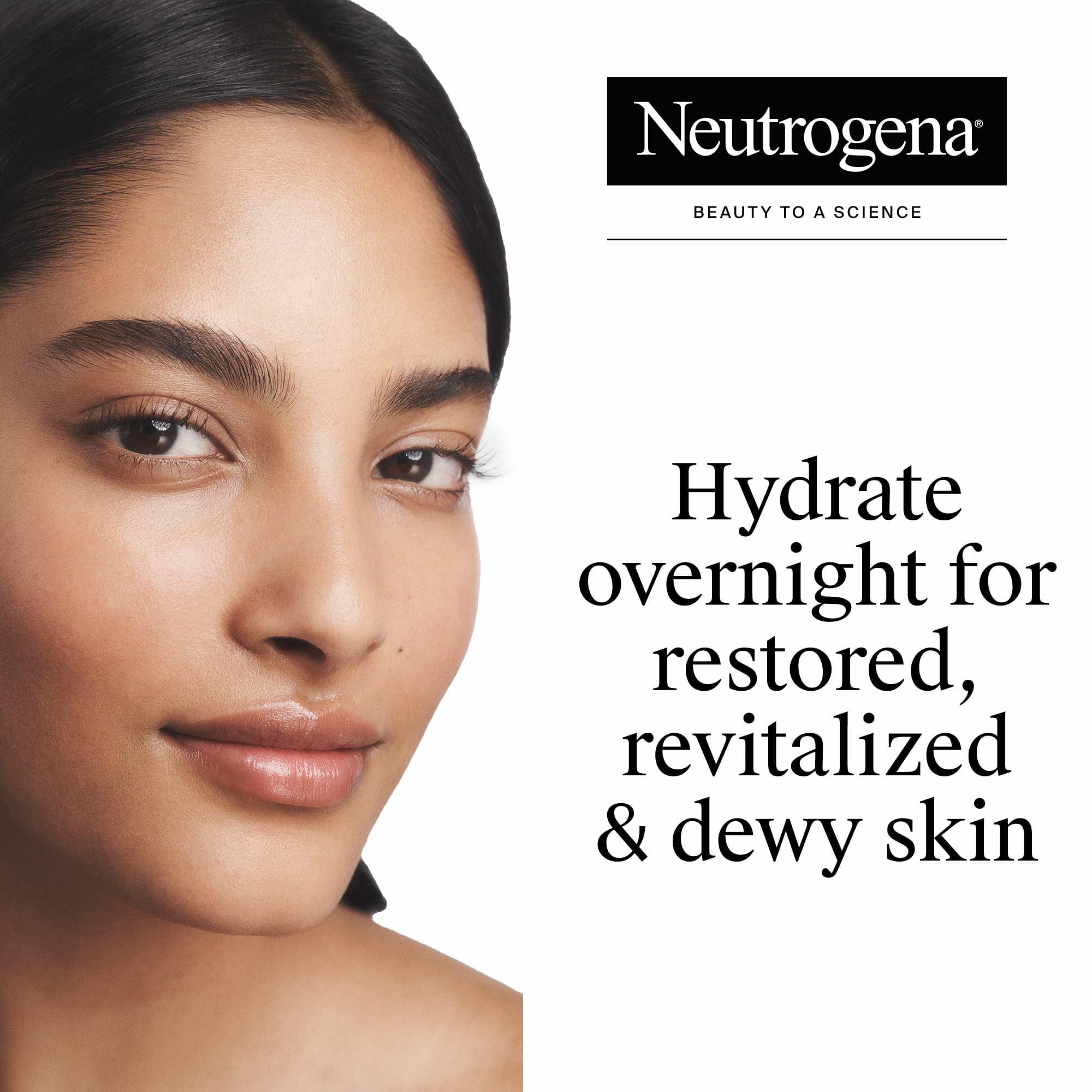 Neutrogena Hydro Boost Hyaluronic Acid Night Pressed Face Serum, Hydrating Serum, 1.7 oz