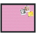 thumbnail image 2 of PinPix 22x18 Custom Cork Bulletin Board Pink - White Dots Poster Board Has a Fabric Style Canvas Finish, Framed in Pink - White Dots, by ArtToFrames (PinPix-362), 2 of 6
