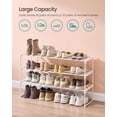 thumbnail image 4 of Estante para zapatos SONGMICS, 3 niveles, metal, 16 a 20 pares, color blanco perla, 4 of 6