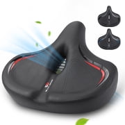 WEST BIKING Thickened High Elasticity Bike Saddle Soft Waterproof PU Pad Road Seats Comfort Breathable AntiSlip Cycling Cushion