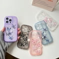 thumbnail image 7 of Allytechgroup Compatible with iPhone 12 Pro Max Case, Clear Shockproof Soft Cover Butterfly Printed Design Soft TPU Protective Case with Air Cushion Corners for Women Girls, White, 7 of 7