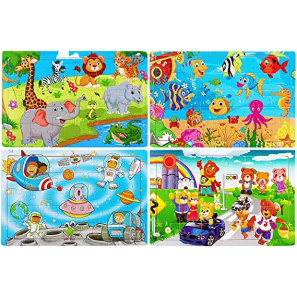 Wooden Jigsaw Puzzles for Kids Age 3-5 Year Old 30 Piece ...