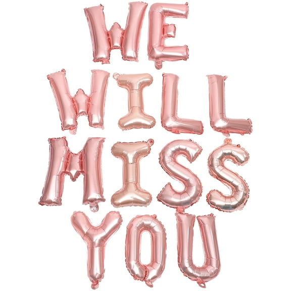 1 Set of Aluminum Foil Balloons Happy Graduation Balloons Party We Will Miss You Balloons