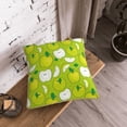 thumbnail image 5 of KLL Green Apple Decorative Throw Pillow Covers Velvet Soft for Couch Sofa Bedroom Living Room Outdoor (No pillow core)- 20"x20", 5 of 5
