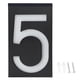 thumbnail image 1 of Outdoor Solar Power LED Number Sign Light House Hotel Store Door Address Lights Plate(Numéro 5 ), 1 of 4