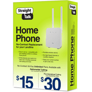 Straight Talk Home Phone base, White, CDMA LTE, Prepaid