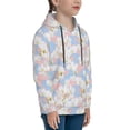 thumbnail image 3 of Vsdgher Orchids Flowers Hoodie Youth Classic Hooded Pullover Sweatshirts Essentials Hoodie for Children (s-xl)-Medium, 3 of 6