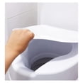 thumbnail image 6 of Raised Toilet Seat with Lid for Elderly 4" High, Fits Round and Elongated up to 15" Wide, Commode Seat with Sturdy Brackets, Medical Aid, 6 of 7