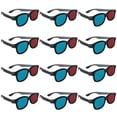 thumbnail image 1 of Gafas 3D portátiles de plástico rojo y azul con marco negro x20, 1 of 2
