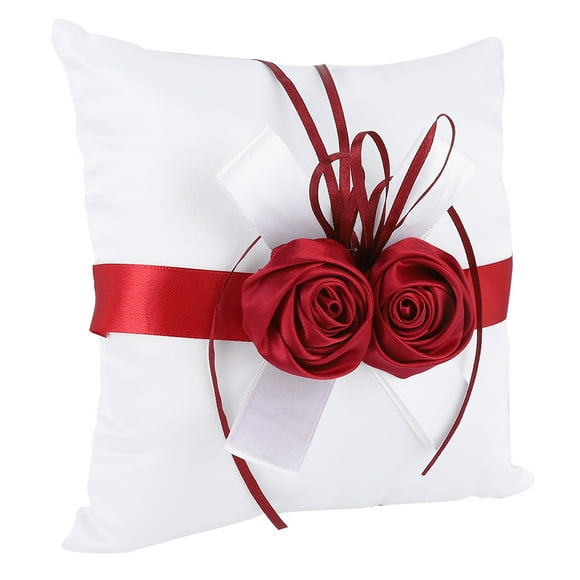 Square Ring Pillow,White Stylish Wedding Ring Wedding Supplies Wedding Accessories Precision Engineered