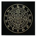 thumbnail image 1 of Black Gold And Black Tablecloth, Halloween Divination Tarot Card, Alchemy Fashion Decoration, Imprint, Altar, Astrology, 1 of 1