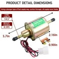 thumbnail image 5 of KOONDHEEND Diesel Fuel Pump Kit HEP-02A 12V Low Pressure Universal Electric Fuel Pump 1 Pack, 5 of 8