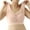 Beige, variant on Women Wireless Sports Bra Breathable Mesh Beauty Back Padded Bra Support Lift Anti Sag Full Coverage Seamless Thin Cup Workout Bra Beige 2XL