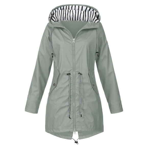 DondPO Jackets for Women Rain Jacket Raincoat Black Softshell Jacket Jacket Lightweight Jacket wirh Hood For Spring Autumn Hik Rain Coats for Women Womens Rain Jacket wirh Hood Gray M Clearance!