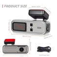 thumbnail image 3 of Danhjin Dash Cam Dash Camera for Car Front Night Vision Dash Cam Built In-Sensor 2K Car Camera With Loop Recording Motion Detection, 3 of 9