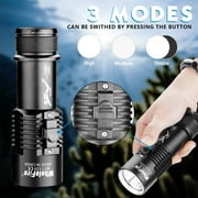 Diving Flashlight Scuba Dive Lights IPX8 Waterproof Underwater 98ft Submarine Led Flashlights
