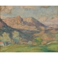 thumbnail image 2 of Henri Lebasque 24x20 Black Ornate Framed Double Matted Museum Art Print Titled: Le Baou De Vene, 2 of 5