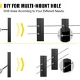 thumbnail image 6 of VEVOR Cable Rail Post Level Deck Stair Post 42 x 0.98 x 1.97" Cable Handrail Post Stainless Steel Brushed Finishing Deck Railing DIY Picket Without Hole Stair Railing Kit with Mount Bracket Black, 6 of 9