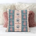 thumbnail image 2 of Hamsa Hand Paisley Duo Indoor/Outdoor Pillow in Orange Blue 20x20, 2 of 4