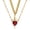 Gold sword & red heart, variant on Heart and Sword Couple necklace - Knight and Princess Necklace - Romantic Matching Jewelry Christmas Valentine New Year's Day Birthday Gift for Women Men