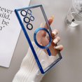 thumbnail image 1 of Funda magnética Magsafe para Samsung Galaxy, Protector de cámara para Samsung Galaxy S23, 22, 21, Ultra Plus, transparente, TPU Fivean unisex, 1 of 2
