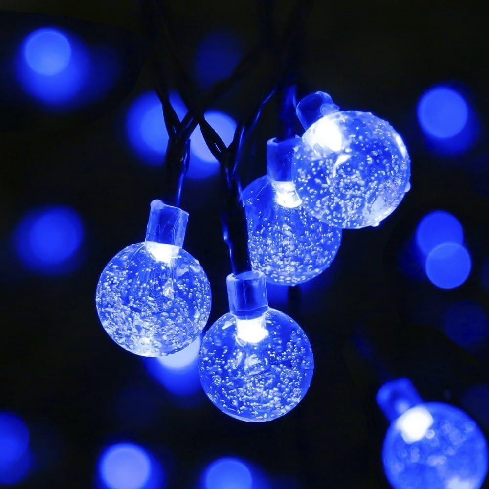 Solar String Lights, Waterproof 20ft 30 LED Solar Ball String Lights, Indoor Outdoor Fairy Globe String Lights,for Garden,Patio,Christmas,Wedding,Home, Party Decoration (Warm White)