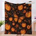 thumbnail image 3 of Halloween Blanket 39.4x27.6in Flannel Throw Halloween Themed for Couch Bedroom Decor by OVFUIZ, 3 of 8