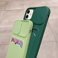 thumbnail image 4 of Wallet Phone Case Compatible with iPhone 11 Pro, Handmade Purse Protective Business Style Hard Case Cover with Slide Camera Lens Protector (Light Green, iPhone 11 Pro), 4 of 14