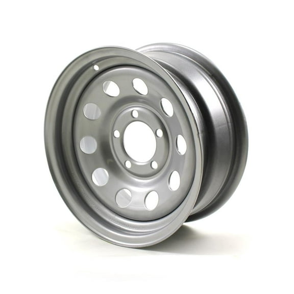Recstuff JG Wheels Steel 15" Wheel 5 x 4.5" Bolt Pattern, Silver