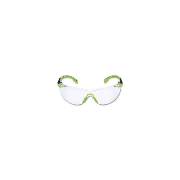 3M 7100079049 Solus 1000-Series Safety Glasses - Black/Green Plastic Frame Clear Polycarbonate Lens