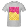 thumbnail image 4 of Bingfone Red Ice Cream Men'S Loose Fit Short-Sleeve Pocket T-Shirt, 4 of 7