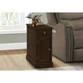 thumbnail image 4 of Accent Table - End - Side Table - Nightstand - Storage Drawer - Brown Veneer, 4 of 4