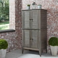 thumbnail image 3 of Afuera Living Traditional Wood Storage Cabinet in Gray Finish, 3 of 12
