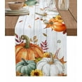 thumbnail image 7 of Sage Green Fall Table Runner-Cotton Linen- 70 Inch Holiday Dresser Scarves, Autumn Orange Thanksgiving Maple Sunflower Tablerunner for Kitchen Coffee/Dining Living Room Dinner Scarf Décor 13x70, 7 of 7