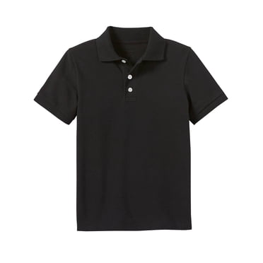 Boys School Uniform Short Sleeve Pique Polo Shirt (XS-2XL)