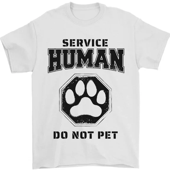 Hot Trending Funny Dog Service Human Do Not Pet T-Shirt Design Preview Only