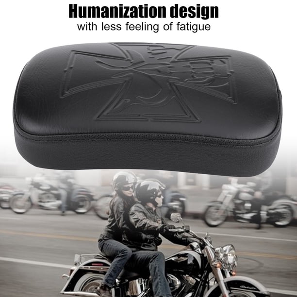 Asiento De Pasajero Para Harley-Davidson - Almohadilla Negra Con 8 Ventosas, Desmontable, Estilo Bobber