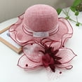 thumbnail image 3 of Yoyauz Kentucky Church Derby Dress Clock Hat Sweet Cute Floral Bucket Hat, 3 of 6