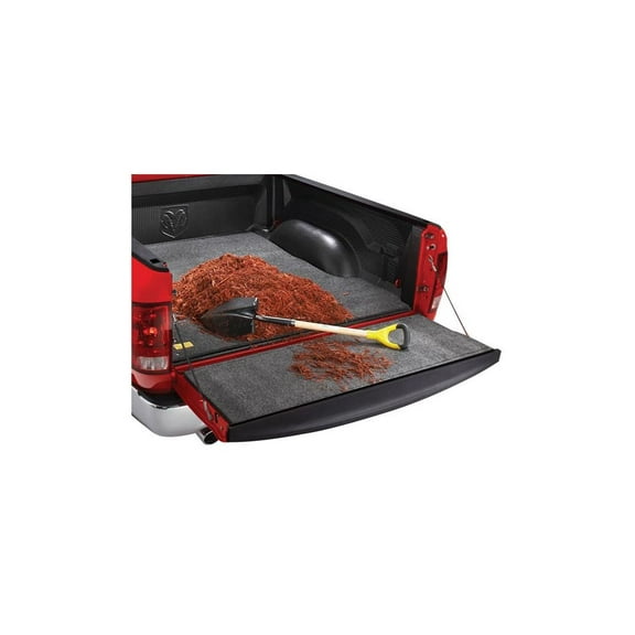 BedRug by RealTruck Tailgate Mat | Compatible with 2004 - 2014 Ford F-150 w/out factory stepgate | Charcoal Grey, BMQ04TG