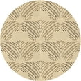 thumbnail image 1 of Ahgly Company Indoor Round Patterned Golden Blonde Gold Area Rugs, 6' Round, 1 of 1