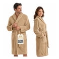 thumbnail image 1 of Bata de Baño Suave, Absorbente y de Secado Rápido, Unisex Real Textil (Khaki, Unitalla), 1 of 8