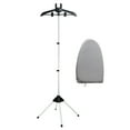 thumbnail image 1 of KDJ Handheld Garment Steamer Rack, Adjustable Steam Iron Stand with 360° Rotation,Collapsible Clothes Hanger for Pants,Jeans,Skirts,Black,Aluminum Alloy & Plastic,63 Inches Tall, 1 of 10