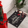 thumbnail image 2 of Alfombrilla de Papá Noel para el suelo, decorativa para las fiestas navideñas, para la entrada al hogar, resistente al desgaste, 2 of 6